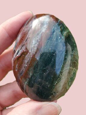 Ocean Jasper Palm Stone (OJ125)